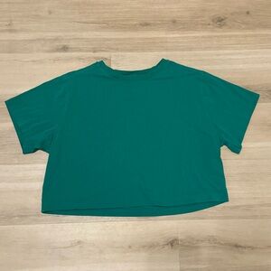 Lululemon all yours cropped tshirt raceway green